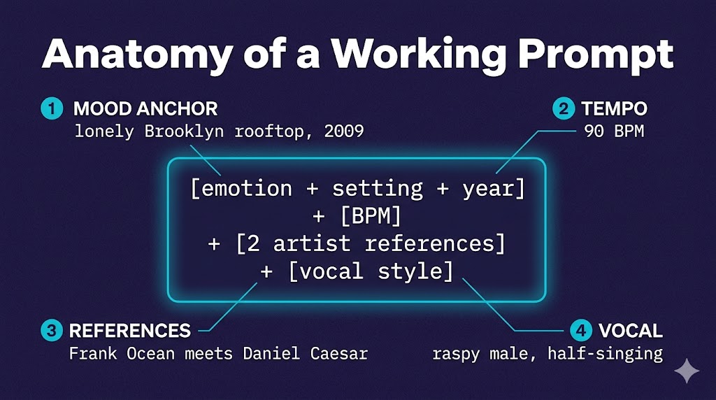 Anatomy of a working AI music prompt
